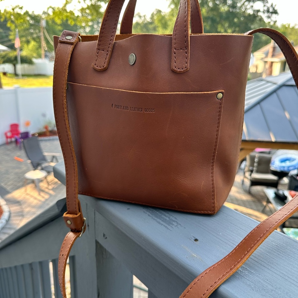 Portland Leather Chestnut Brown Tote